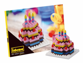 Minibausteine Postkarte Torte